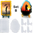 Picture Frames Resin Mold for Casting, Resin Photo Frame Mold, Rectangle Shape Silicone Epoxy Molds for DIY Home Table Decor Decoration
