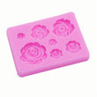 Rose Mold - Flower Resin Clay - Fondant, Chocolate, Soap, Wax, Decorating Tools Sugarcraft Cake, Polymer, Candy Baking, Silicone Rubber
