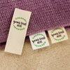 Custom Clothing Labels - Cotton Twill Webbing, Personalized Tags for Knitted Things, Handmade Label, Sewing Accessory - Natural White