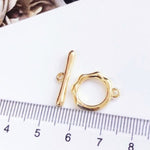 2 Pcs Gold Filled Toggle Clasp Silver Clasp for Bracelet Necklace Jewelry Making Supply - Wholesale Toggle Clasps Bracelet Chain Making