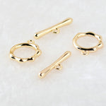 2 Pcs Gold Filled Toggle Clasp Silver Clasp for Bracelet Necklace Jewelry Making Supply - Wholesale Toggle Clasps Bracelet Chain Making