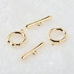 2 Pcs Gold Filled Toggle Clasp Silver Clasp for Bracelet Necklace Jewelry Making Supply - Wholesale Toggle Clasps Bracelet Chain Making