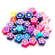 100 Colorful Flowers Spacer Beads - Flower Beads, Tiny Flower Charm - Necklace Bracelet Earrings Charm Jewelry Making Finding Craft Supplies