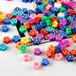 100 Colorful Flowers Spacer Beads - Flower Beads, Tiny Flower Charm - Necklace Bracelet Earrings Charm Jewelry Making Finding Craft Supplies