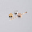 Colorful Heart Beads For Jewelry Making Gold Silver Rose Gold Charm Beads Bracelet Making Spacer Beads Jewelry Supplies Jewelry Finding