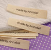 Personalized Clothing Labels -  Cotton Fabric Sew in Labels Sew on Labels Custom Cloth Tags for Clothes Fold Over Cloth Labels for Handmade
