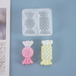 Candy Mold - Candy silicone Mold - Round and Rectangle Kawaii Wrapped Candy Sweets - Flexible Plastic Resin Mold - Cake Decorating Decor