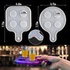 Shot Glass Serving Tray Mold, Wine Glass Holder Beer Serving Board Silicone Resin Mold for Party Home DIY Craft Decor, Unique Gift