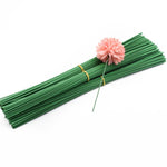 Floral Stems Wire Plastic DIY Bouquet Flower Wreath Centerpiece - Wire for Flower Arrangements Craft Artificial Flower Stems Wall Supplies