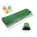 Floral Stems Wire Plastic DIY Bouquet Flower Wreath Centerpiece - Wire for Flower Arrangements Craft Artificial Flower Stems Wall Supplies