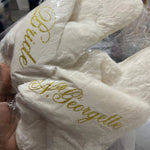 Custom Bride Bridesmaid Slippers Fluffy | Personalized Gifts | Bachelorette Party | Bridesmaid Gifts | Wedding Gifts | Bridal Shower