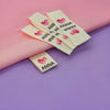 Custom Clothing Labels -  Heart Fabric Sew in Labels Sew on Labels - Personalized Cloth Tags for Clothes Fold Over Cloth Labels for Handmade