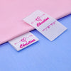 Personalized Clothing Labels -  Heart Fabric Sew in Labels Sew on Labels - Custom Cloth Tags for Clothes Fold Over Cloth Labels for Handmade