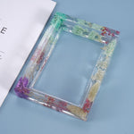 Resin Photo Frame Mold, Picture Frames Resin Mold for Casting, Rectangle Shape Silicone Epoxy Molds for DIY Home Table Decor Decoration