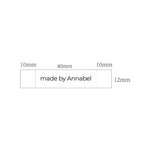 Personalized Clothing Labels -  Cotton Fabric Sew in Labels Sew on Labels Custom Cloth Tags for Clothes Fold Over Cloth Labels for Handmade