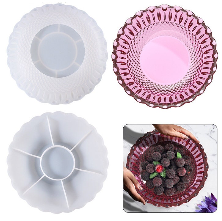 Bowl Resin Mold, Epoxy Resin Casting Round Bowl Mold for Fruit