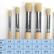 6 Pcs Paint Brush, Thick Watercolor Brush, Artistic Brush, Painting Art Supplies, Oil Paint Brushes, Flat Painting Brushes, Wooden Artist