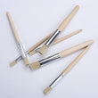 6 Pcs Paint Brush, Thick Watercolor Brush, Artistic Brush, Painting Art Supplies, Oil Paint Brushes, Flat Painting Brushes, Wooden Artist