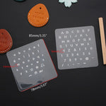 Alphabet Letter Stamp Punch Set Leather Craft Imprinted Metal Steel Punch Tools 26 Letters Alphabet & 10 Numbers Leatherworking