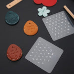 Alphabet Letter Stamp Punch Set Leather Craft Imprinted Metal Steel Punch Tools 26 Letters Alphabet & 10 Numbers Leatherworking