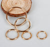 Metal O-Rings - Welded Metal Loops – Round Formed Rings – Gold Silver Macramé and Crafting Loop – Heavy Duty Multiple Sizes - Circle Buckle
