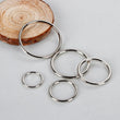 Metal O-Rings - Welded Metal Loops – Round Formed Rings – Gold Silver Macramé and Crafting Loop – Heavy Duty Multiple Sizes - Circle Buckle
