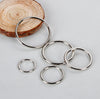 Metal O-Rings - Welded Metal Loops – Round Formed Rings – Gold Silver Macramé and Crafting Loop – Heavy Duty Multiple Sizes - Circle Buckle