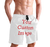 Personalized Mens Shorts, Custom Text Logo Design, Sport Shorts Track Running Sports Customize, Unisex Summer Board Shorts, Team, Event