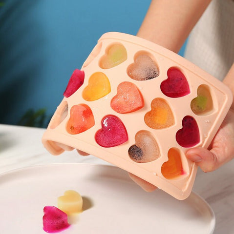 Heart Ice Cube Mold - Resin Mold Silicone Heart Mold for Resin - Sugar, Chocolate, Wax, Soap Making Candy Mold Tray