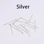 50 Earring connector - Dangle Earring Accessories - Earring Charms - Earring pendant - Bar Shape Jewelry Making Craft Supplies - Gold Silver