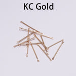 50 Earring connector - Dangle Earring Accessories - Earring Charms - Earring pendant - Bar Shape Jewelry Making Craft Supplies - Gold Silver