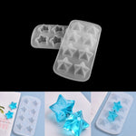 Star Silicone Mold -Star Resin Molds - Five Pointed Resin Star Mold- 8 Grids Star Ice Cube Mold - Star Beads Mold- Epoxy Resin Star Mold