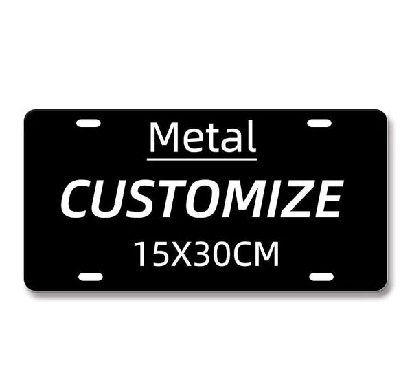 Custom License Plate Personalized Plate | Custom Car Tags with Text Picture Image | 6 x 12 Inch Personalized Aluminum Vanity License Plates