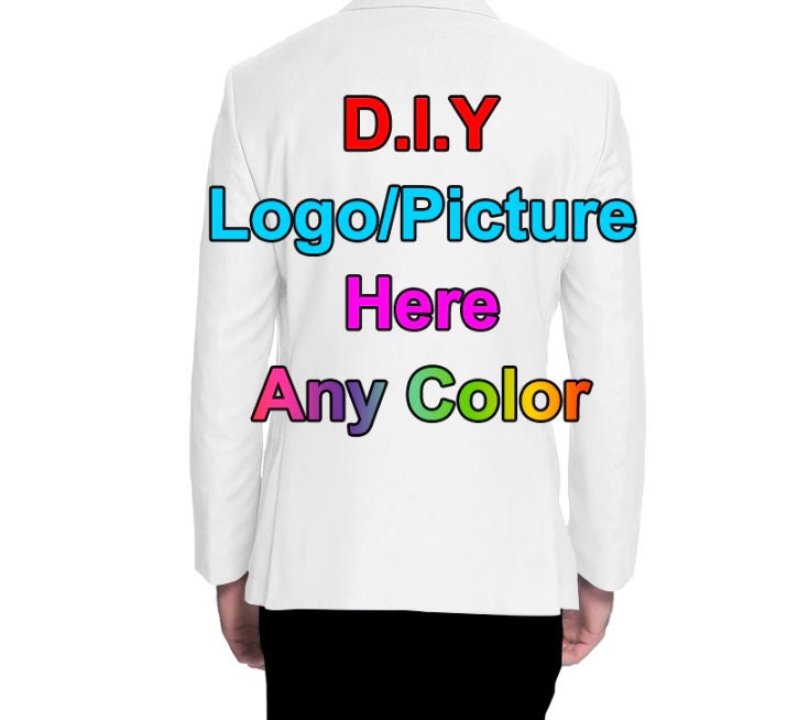 Personalized Suit Custom Suit With Logo Picture Text Background