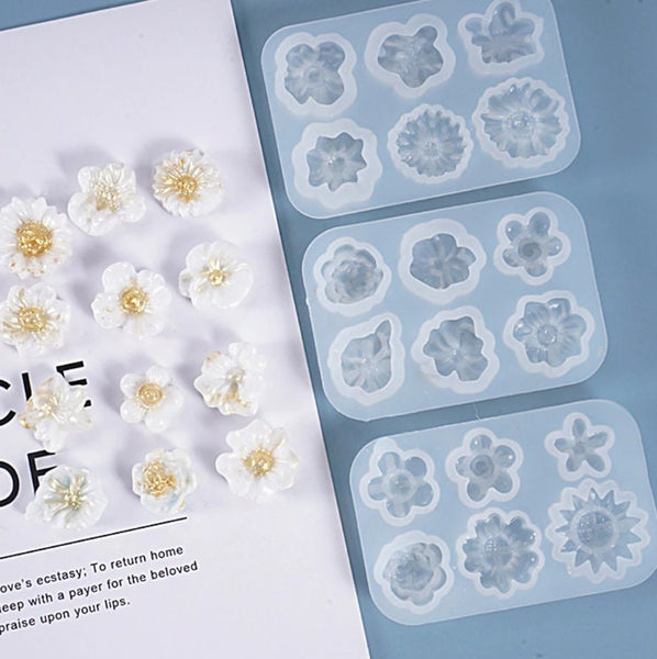 Flower Silicone Mold - Sakura Flower Mould  - Chocolate Candy Fondant Cake Decoration Resin DIY  Soap Mold Polymer Clay DIY Crafting