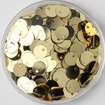 400 Pcs Paillettes Sequins Flat Top Hole - 6 mm Gold Orange White Black Yellow Brown Blue Green Silver Purple