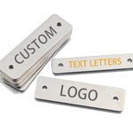 30 Pcs Custom Connector Charms, ,Personalized  Black Silver Gold Rectangle Connector Charm, Laser Engraved, DIY Centerpiece Bar Jewelry