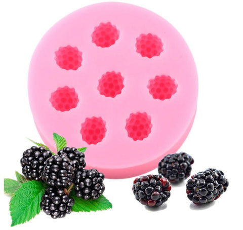 Raspberries Mold - Silicone Mold - Soap Mold  - Candle Mold - Embed Fruit mold - Berries Mold - Raspberry Mold - Sugarcraft Fondant Resin