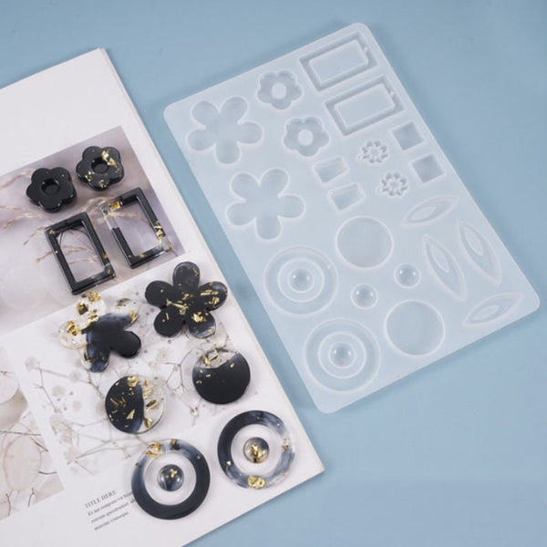 Drop Dangle Earring Mold - Pendant Silicone Mold - Epoxy Resin Earring Jewelry Mold -   Resin Earring Mold -Mold For Jewelry Making Fashion