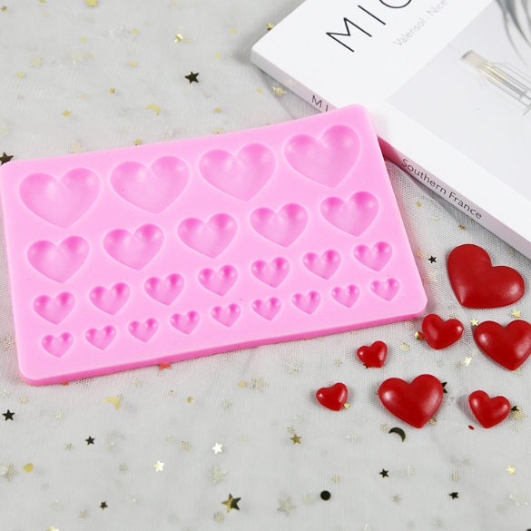 Silicone Heart Mold - Resin, Sugar, Chocolate, Wax, Soap, Candy Mold - –  LightningStore