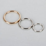 Metal O-Rings - Welded Metal Loops – Round Formed Rings – Gold Silver Macramé and Crafting Loop – Heavy Duty Multiple Sizes - Circle Buckle