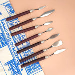 7 Pcs Oil Painting Palette Knife Set  - Canvas Painting Artist Knives For Oil Based and Acrylic Paints Create Textures and Effects