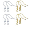 Hook Earrings Set - Fish Hook Earring Wires - Earring Backs - Gold Silver Dangle Drop Earring - DIY Earring Jewelry Making Findings