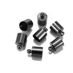50 Pcs End Tip Cap Tassel Leather Cord End Crimp Cap Beads Caps For DIY Jewelry Making Supplies 3 4 5 6 7 8 9 10mm Crimp Tube with Loop