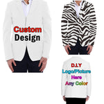 Personalized Suit - Custom Suit Jacket - Custom Blazer for Men with Logo Picture Text Background - Made to Order - Gift for Dad Husband Men - Mens Suit - Mens Coat