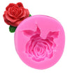 Rose Mold - Flower Resin Clay Mold - Silicone Rubber, Fondant, Chocolate, Soap, Wax, Decorating Tools Sugarcraft Cake, Polymer, Candy Baking