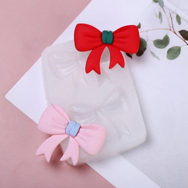 Bowtie Mold - Mini Bows Silicone Mold - Handmade Soap Plaster Clay Jewelry Making Chocolate Fondant Cake Candy Decor Mold - Bow Tie Mold