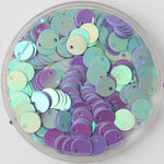 400 Pcs Paillettes Sequins Flat Top Hole - 6 mm Gold Orange White Black Yellow Brown Blue Green Silver Purple