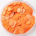 400 Pcs Paillettes Sequins Flat Top Hole - 6 mm Gold Orange White Black Yellow Brown Blue Green Silver Purple