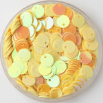 400 Pcs Paillettes Sequins Flat Top Hole - 6 mm Gold Orange White Black Yellow Brown Blue Green Silver Purple